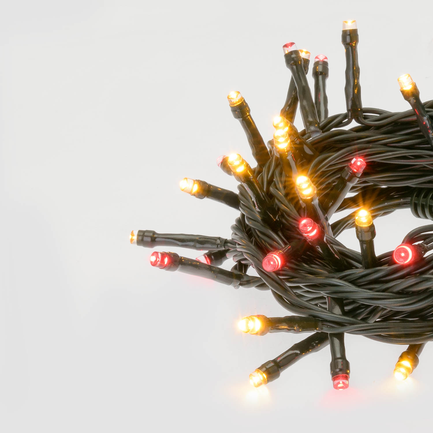 8m Candy Cane Connect+ String Lights, 80 LEDs, green cable, connectable 7