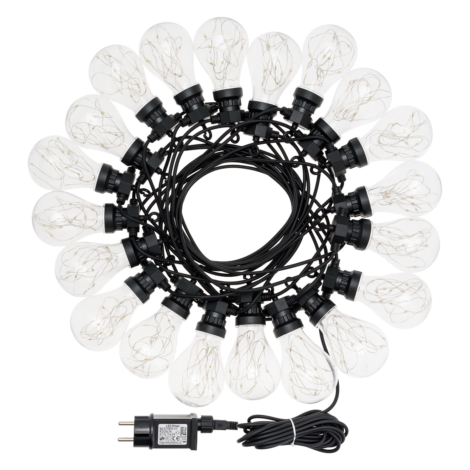 Party-Lichterkette 10,5 m, 200 MicroLED-Lampen warmweiß 6 Party-Lichterkette 10,5 m, 200 MicroLED-Lampen warmweiß 6