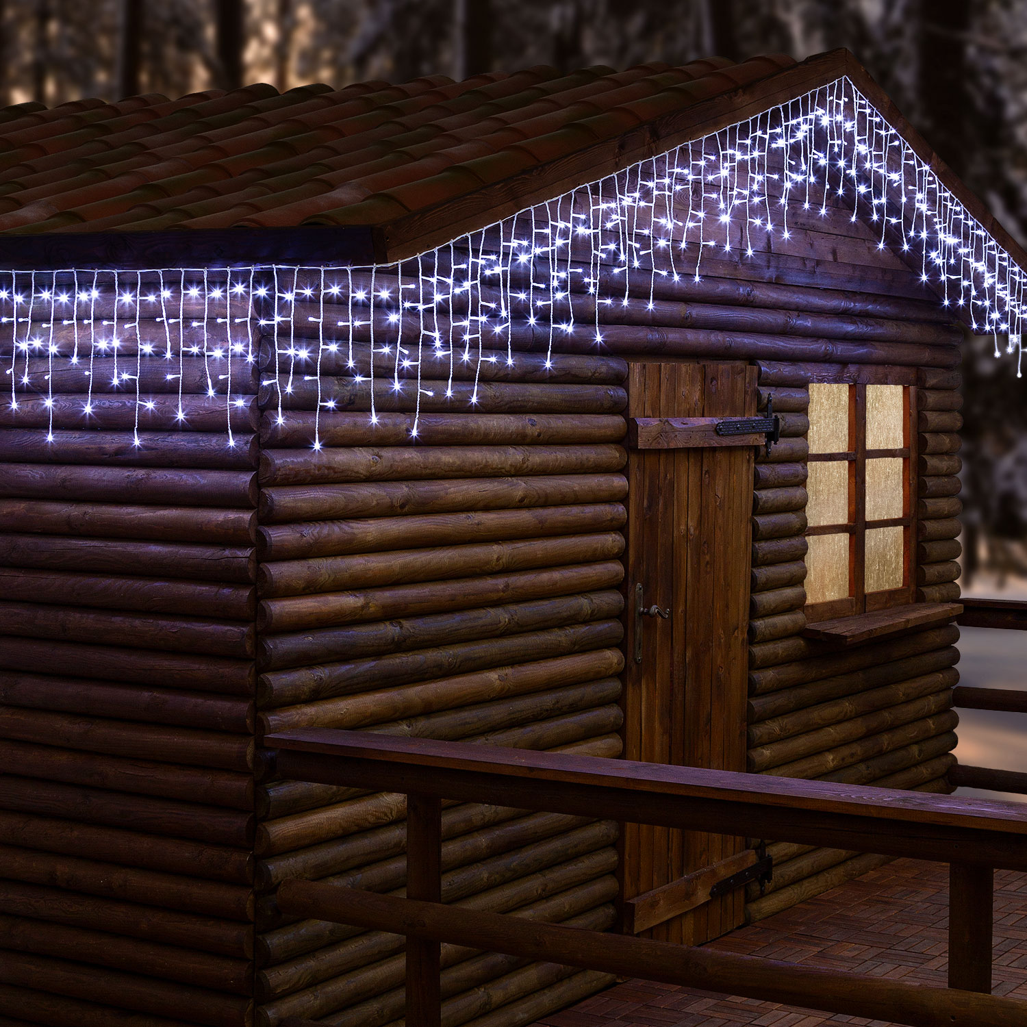 Stalattite di luci, 360 led bianco freddo Stalattite di luci, 360 led bianco freddo