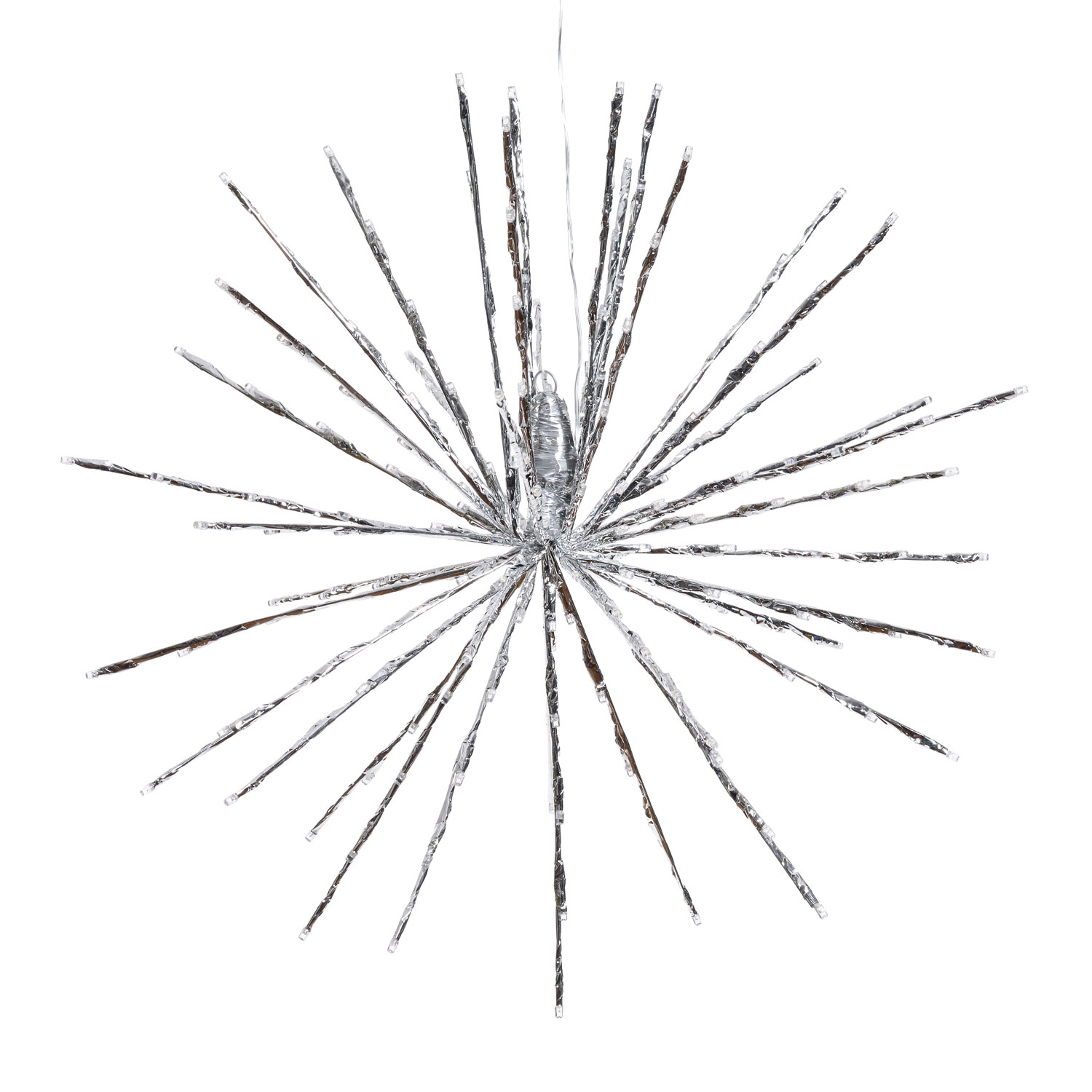 Silberner TWIGball, h 60 cm, 200 LEDs warmweiß 4 Silberner TWIGball, h 60 cm, 200 LEDs warmweiß 4