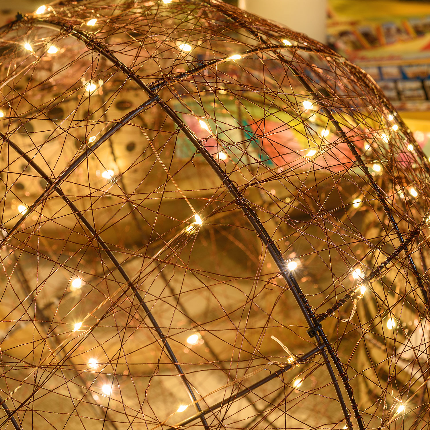 3D-Kupferkugel Ø 45 cm, 240 Micro LEDs warmweiß 7 3D-Kupferkugel Ø 45 cm, 240 Micro LEDs warmweiß 7
