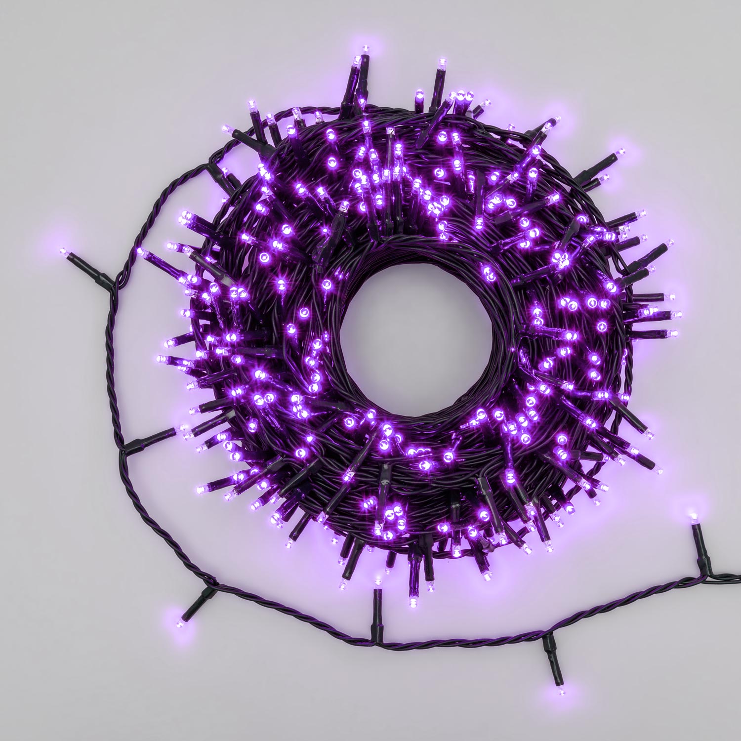 Lichterkette 25,7 m, 360 MiniLEDs lila, grünes Kabel 4 Lichterkette 25,7 m, 360 MiniLEDs lila, grünes Kabel 4
