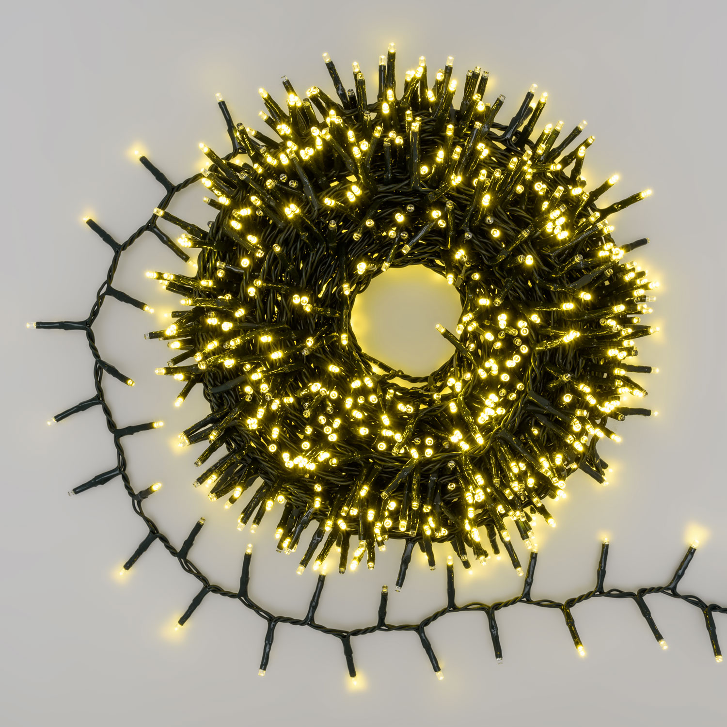 Catena Nastro di Luce 1000 miniled giallo oro, gioco di luce automatico 1 Catena Nastro di Luce 1000 miniled giallo oro, gioco di luce automatico 1