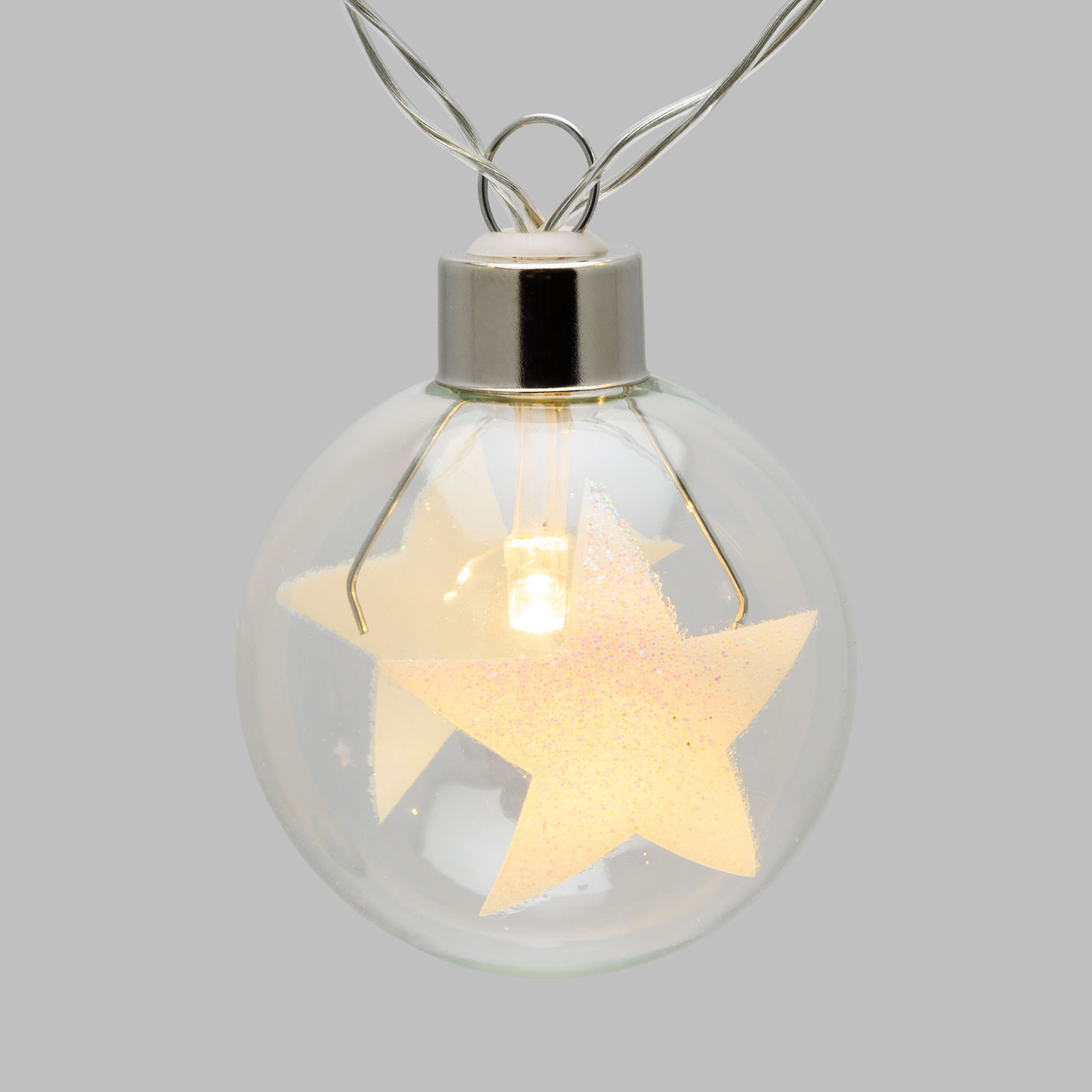 Guirnalda Led con bombillas estrellas 6,5m 6 Guirnalda Led con bombillas estrellas 6,5m 6