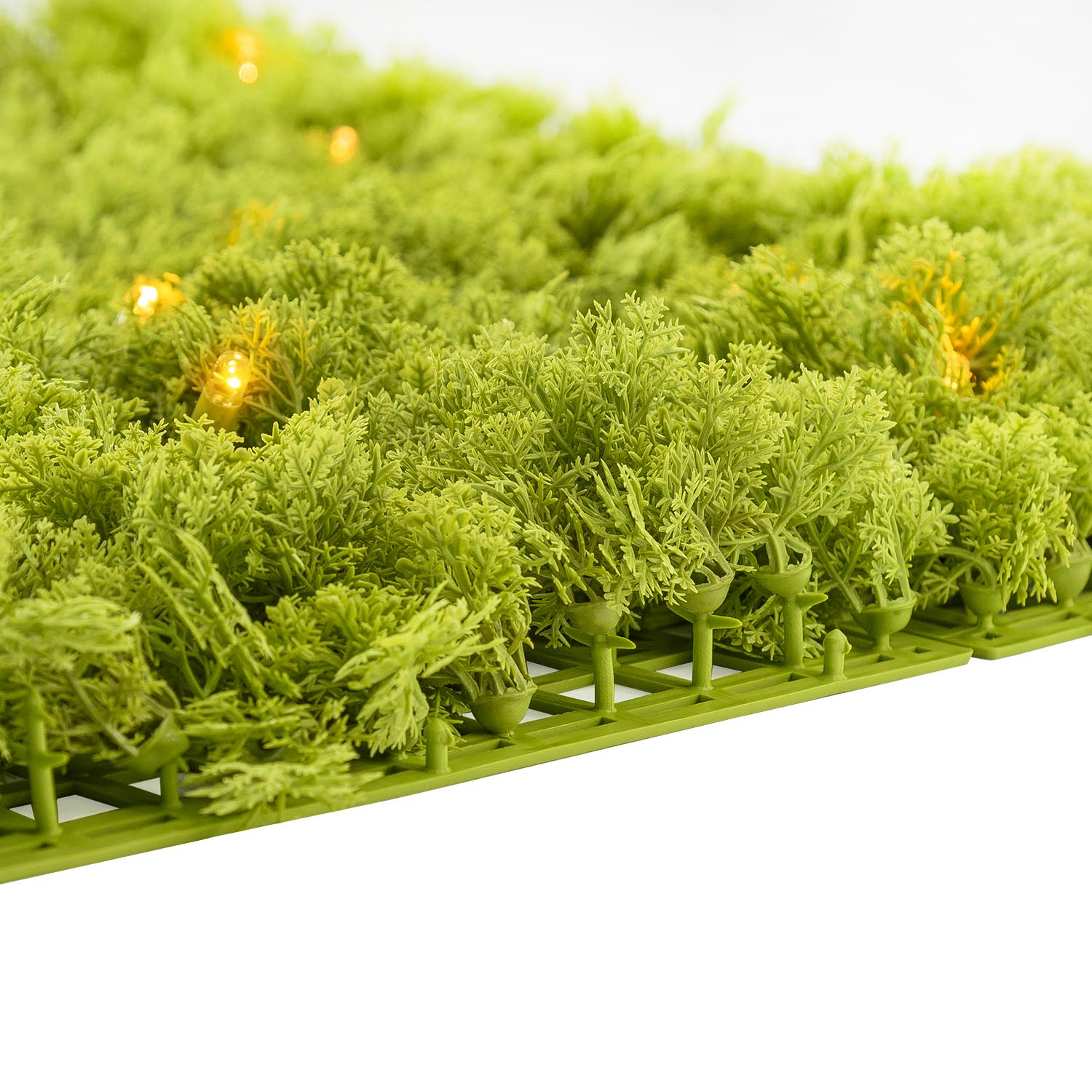 Panneau de Lichen artificiel vert acide Green Wall Light, 16 Maxiled Dual Color blanc chaud 5