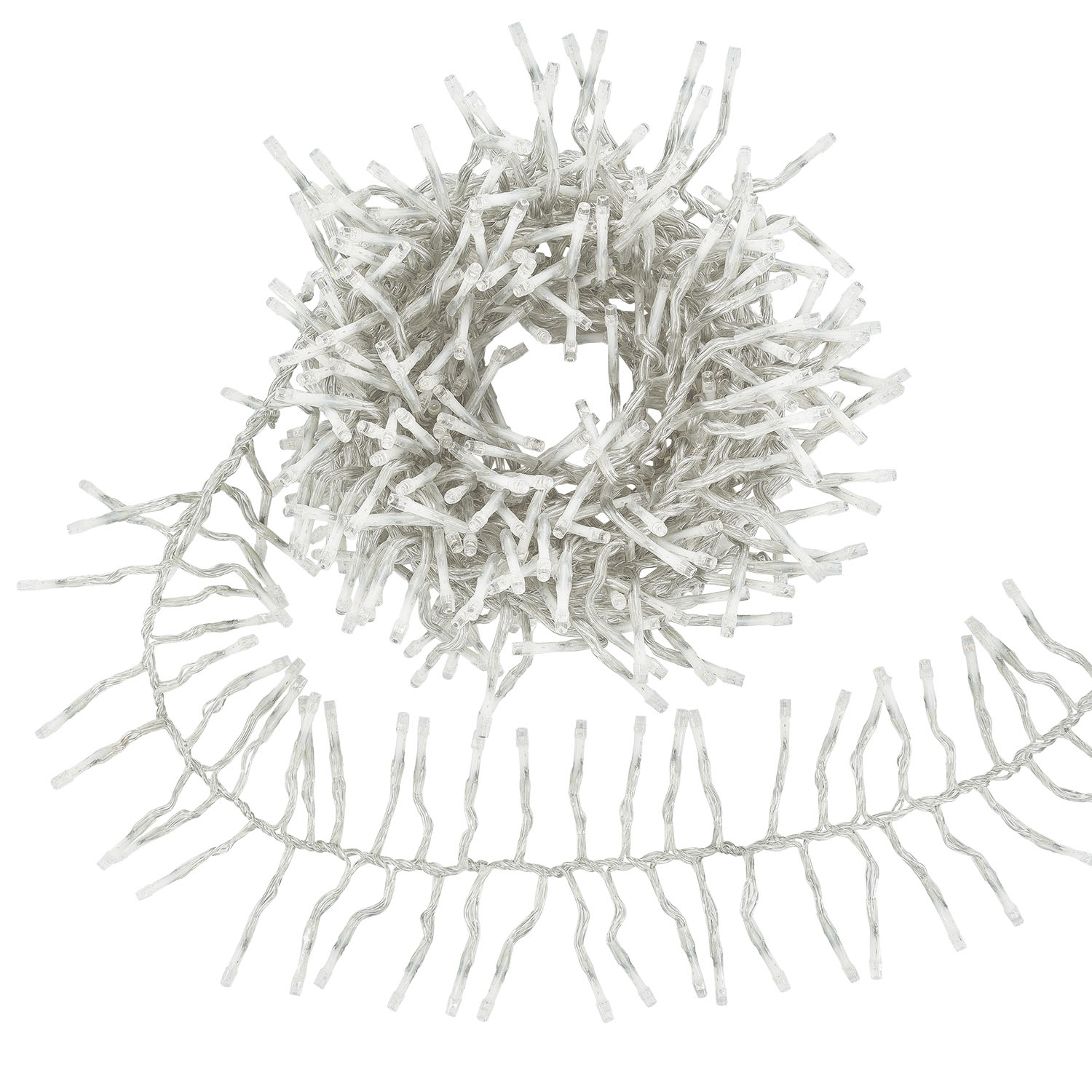 Catena Festone Connect+ 3 m, 300 led bianco caldo e bianco freddo, cavo trasparente, prolungabile 2