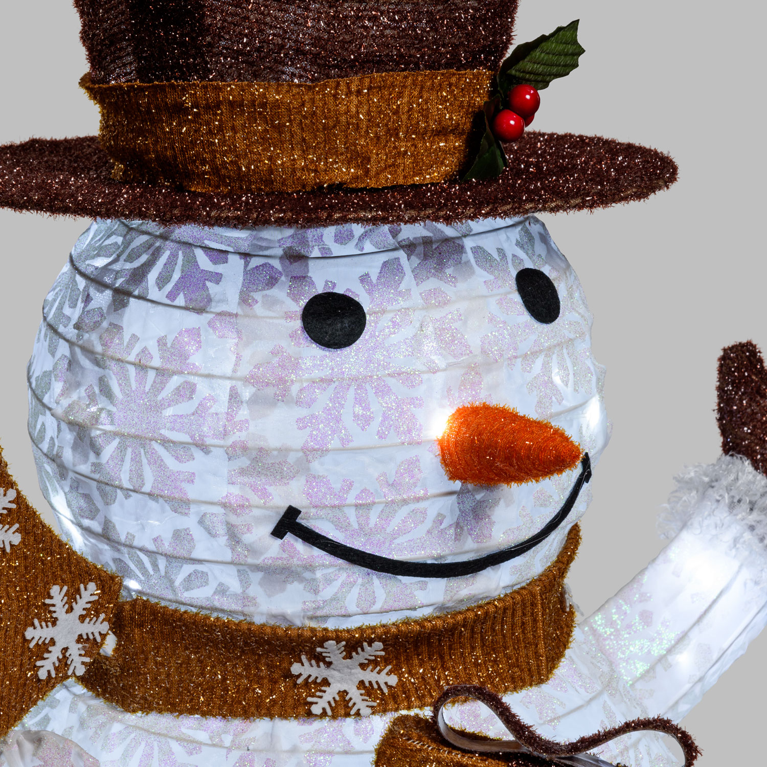 Muñeco de Nieve 3D plegable h. 125 cm, led blanco frío 7 Muñeco de Nieve 3D plegable h. 125 cm, led blanco frío 7