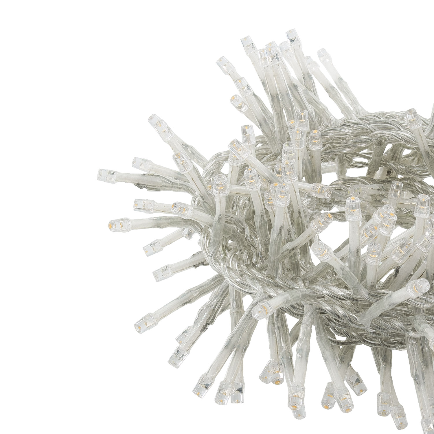 Catena Festone Connect+ 3 m, 300 led bianco caldo e bianco freddo, cavo trasparente, prolungabile 3