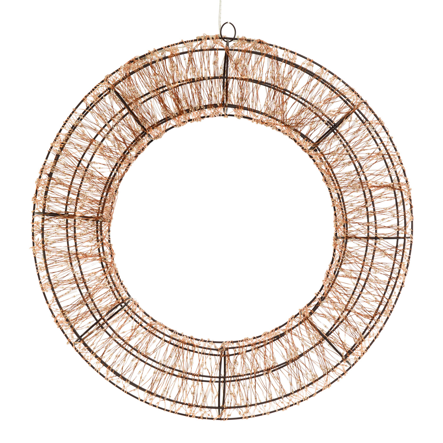 Couronne 3D Marron Ø 55 cm, 3000 Micro led RGB Couleurs Changeantes, intérieur 4 Couronne 3D Marron Ø 55 cm, 3000 Micro led RGB Couleurs Changeantes, intérieur 4