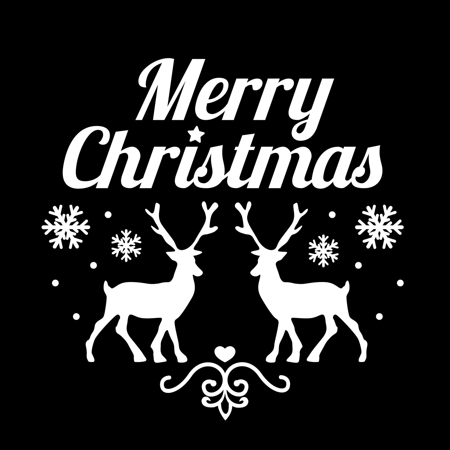 Gobo Merry Christmas con renne e cristalli Gobo Merry Christmas con renne e cristalli