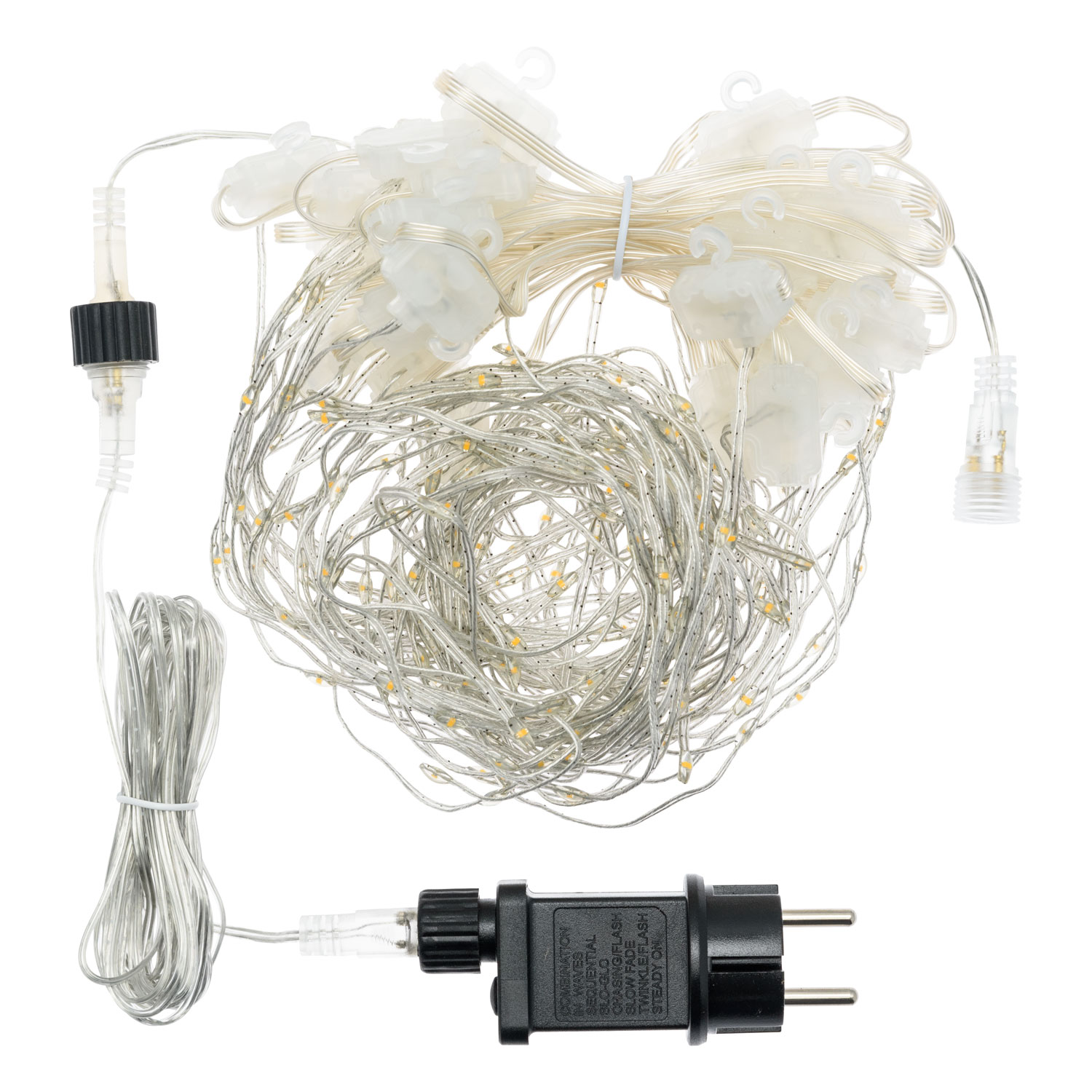 Stalattite h 0,75 m, gocce di luce led bianco freddo 3 Stalattite h 0,75 m, gocce di luce led bianco freddo 3