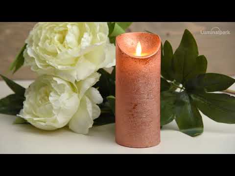 Coppery rough wax Candle, h 18 cm 2 Coppery rough wax Candle, h 18 cm 2