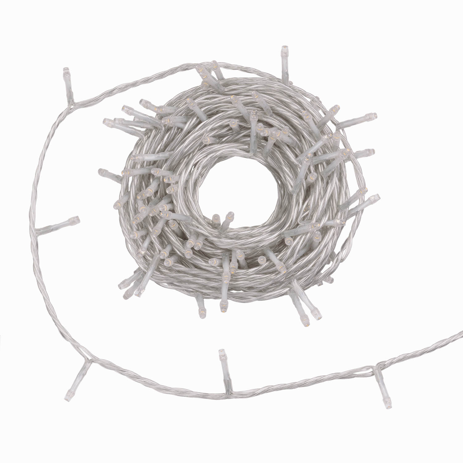 Guirlande Connect+ 12 m, 120 led blanc chaud, câble transparent, prolongeable 4 Guirlande Connect+ 12 m, 120 led blanc chaud, câble transparent, prolongeable 4