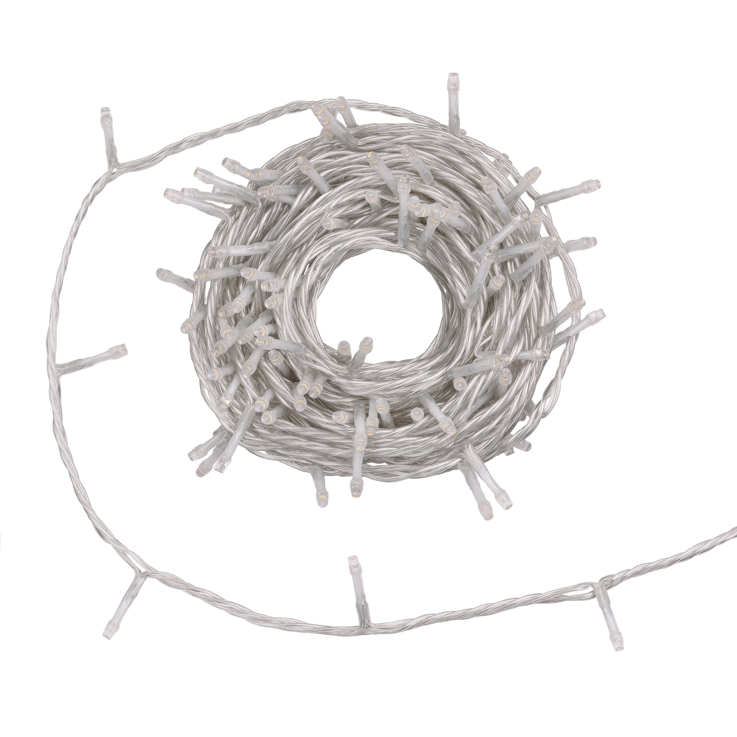 Lichterkette Connect+ 12 m, 120 LEDs warmweiß und kaltweiß, transparentes Kabel, Erweiterbar 5