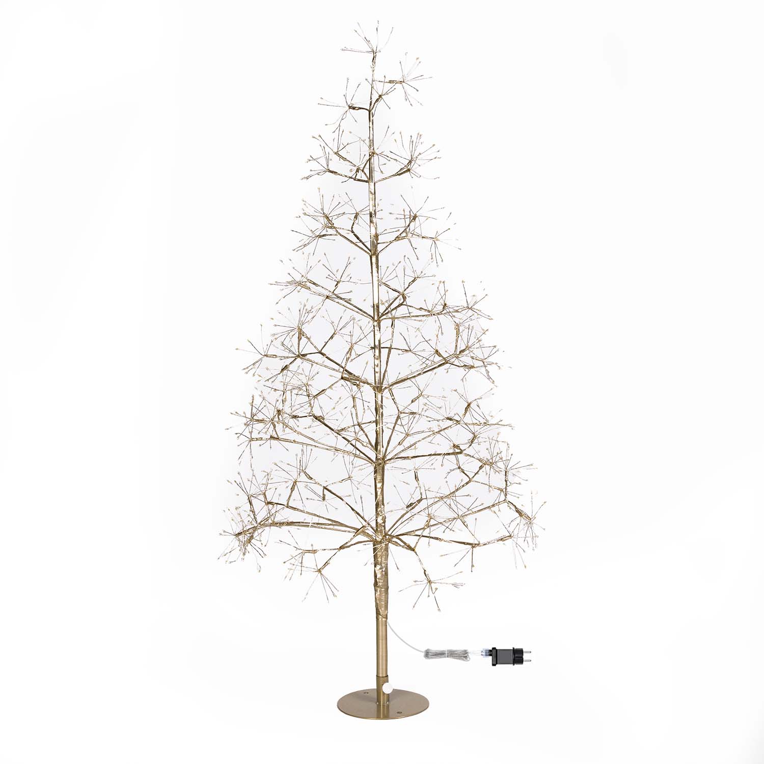 Albero Champagne RICCO, h 1,2 m, 1000 microled bianco caldo e bianco freddo, uso interno 4 Albero Champagne RICCO, h 1,2 m, 1000 microled bianco caldo e bianco freddo, uso interno 4
