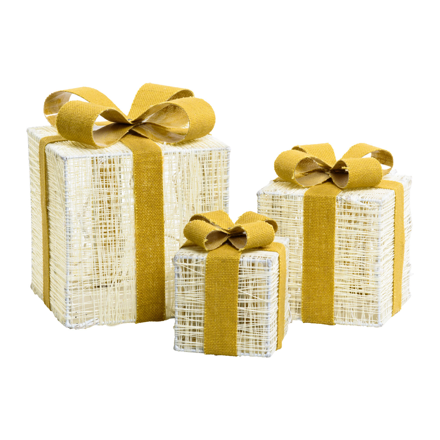Set 3 Paquetes Regalo Light Cream & Brown, 120 led blanco extra cálido 4 Set 3 Paquetes Regalo Light Cream & Brown, 120 led blanco extra cálido 4