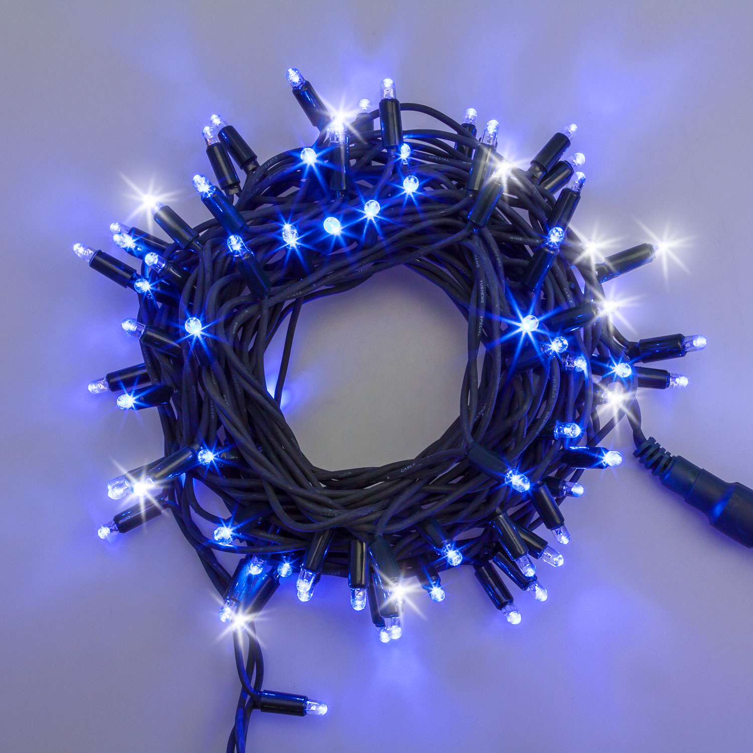 Catena 20 m, 200 maxiled blu e bianco freddo, cavo verde, prolungabile, IP67 3 Catena 20 m, 200 maxiled blu e bianco freddo, cavo verde, prolungabile, IP67 3