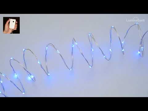 Catena argento 20 m, 400 microled blu 2 Catena argento 20 m, 400 microled blu 2