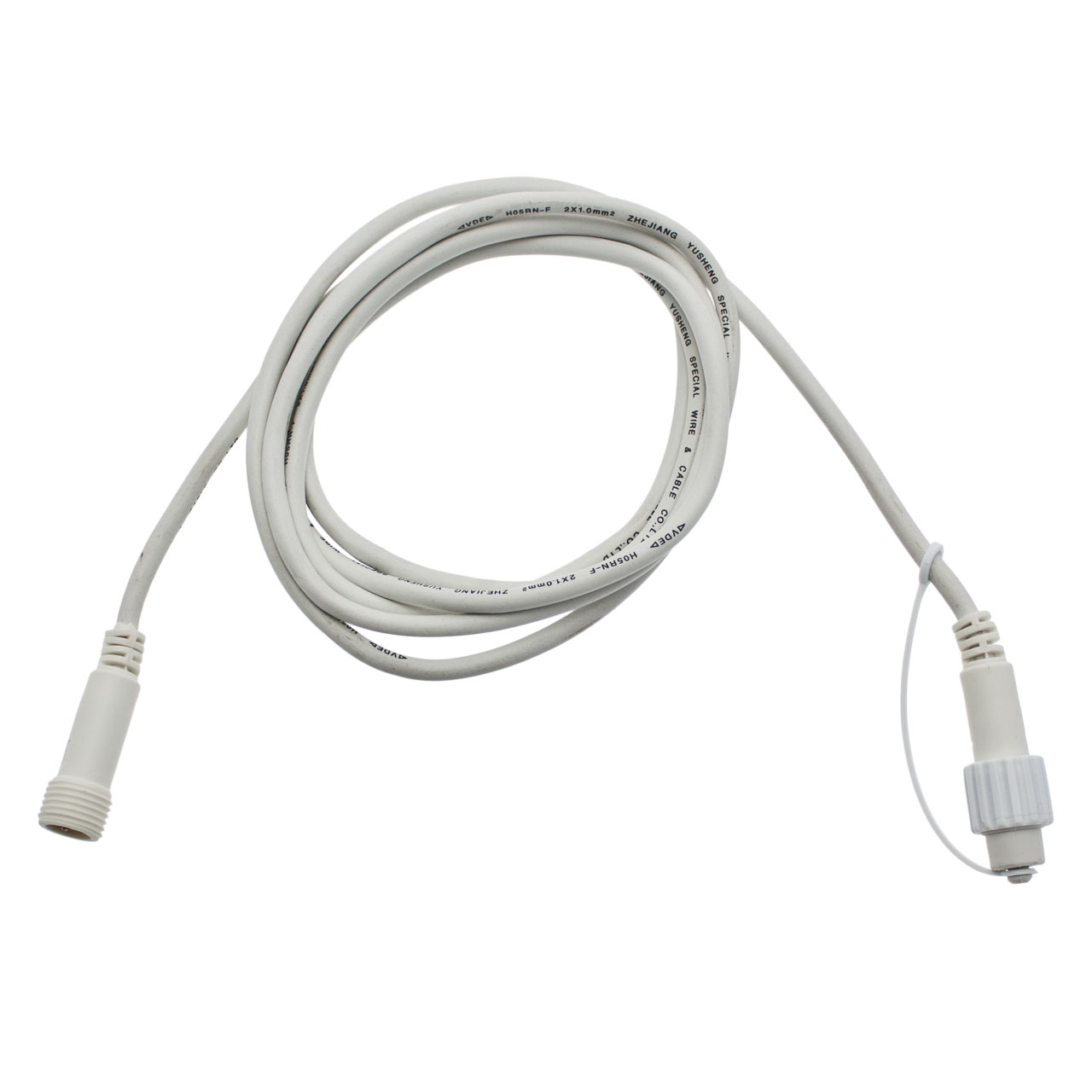 2.5m PML Extension Cable, White Cable, IP67