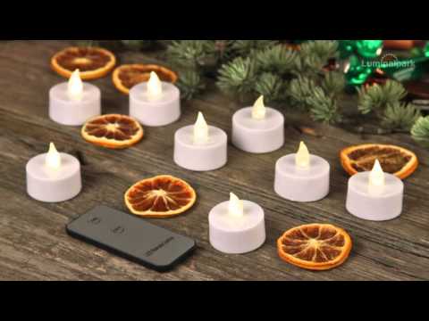 8 LED-Teelichter mit Batterie, warmweiß 2 8 LED-Teelichter mit Batterie, warmweiß 2