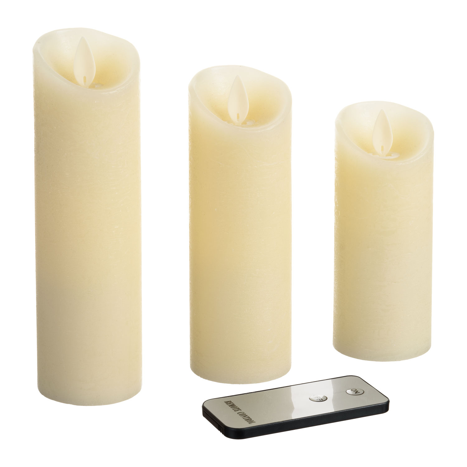 3er Set LED-Wachskerzen Ø 5 cm 5 3er Set LED-Wachskerzen Ø 5 cm 5