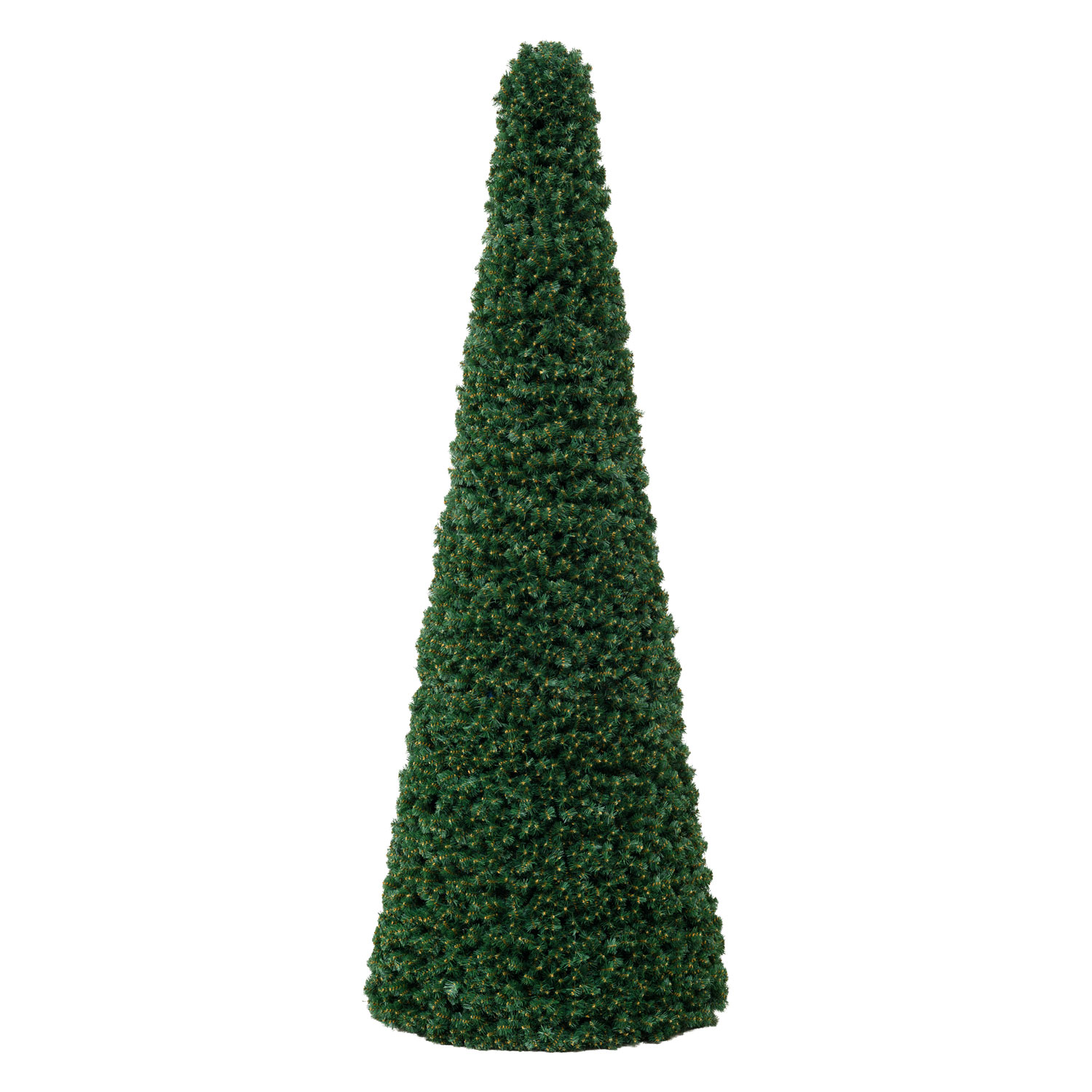 Cône Sapin de Noël Artificiel vert, h. 300 cm, diam. 118 cm, structure métallique Cône Sapin de Noël Artificiel vert, h. 300 cm, diam. 118 cm, structure métallique