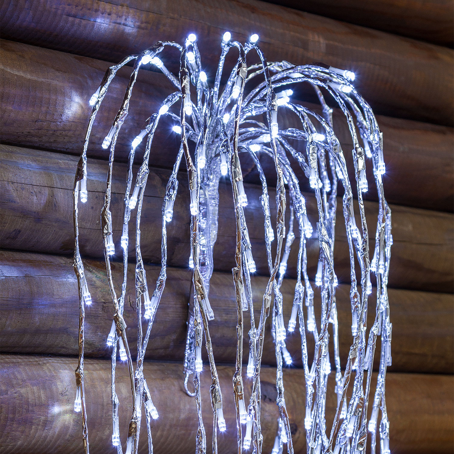Ramo di salice luminoso argento, 240 led bianco freddo 4 Ramo di salice luminoso argento, 240 led bianco freddo 4