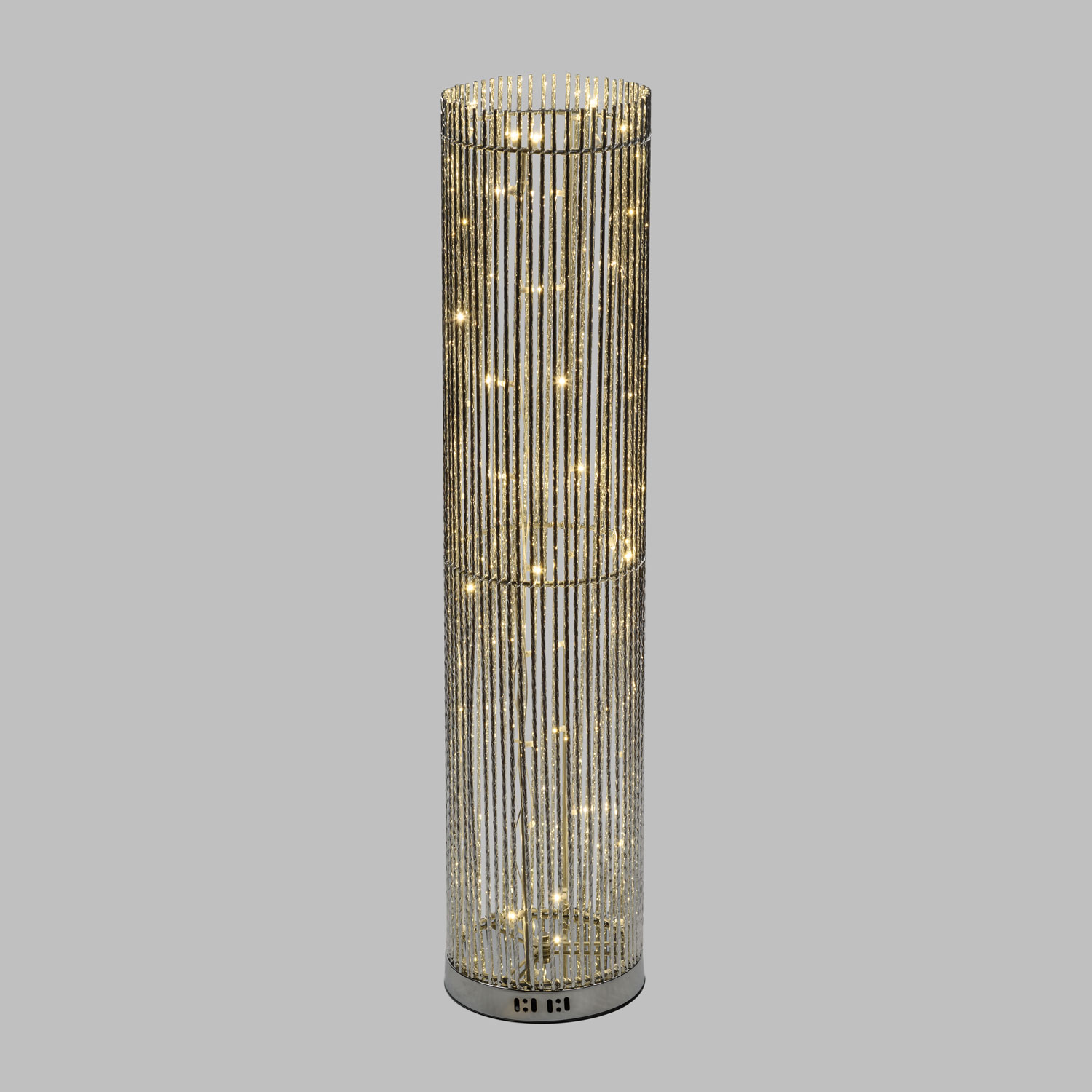 Colonna vaso argento h 100 cm, 60 led bianco naturale 1 Colonna vaso argento h 100 cm, 60 led bianco naturale 1