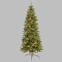 Sapin De Noël Slim LOGAN 210 Cm - 1432 Branches PE+PVC, Ouverture Parapluie, Réaliste - 6