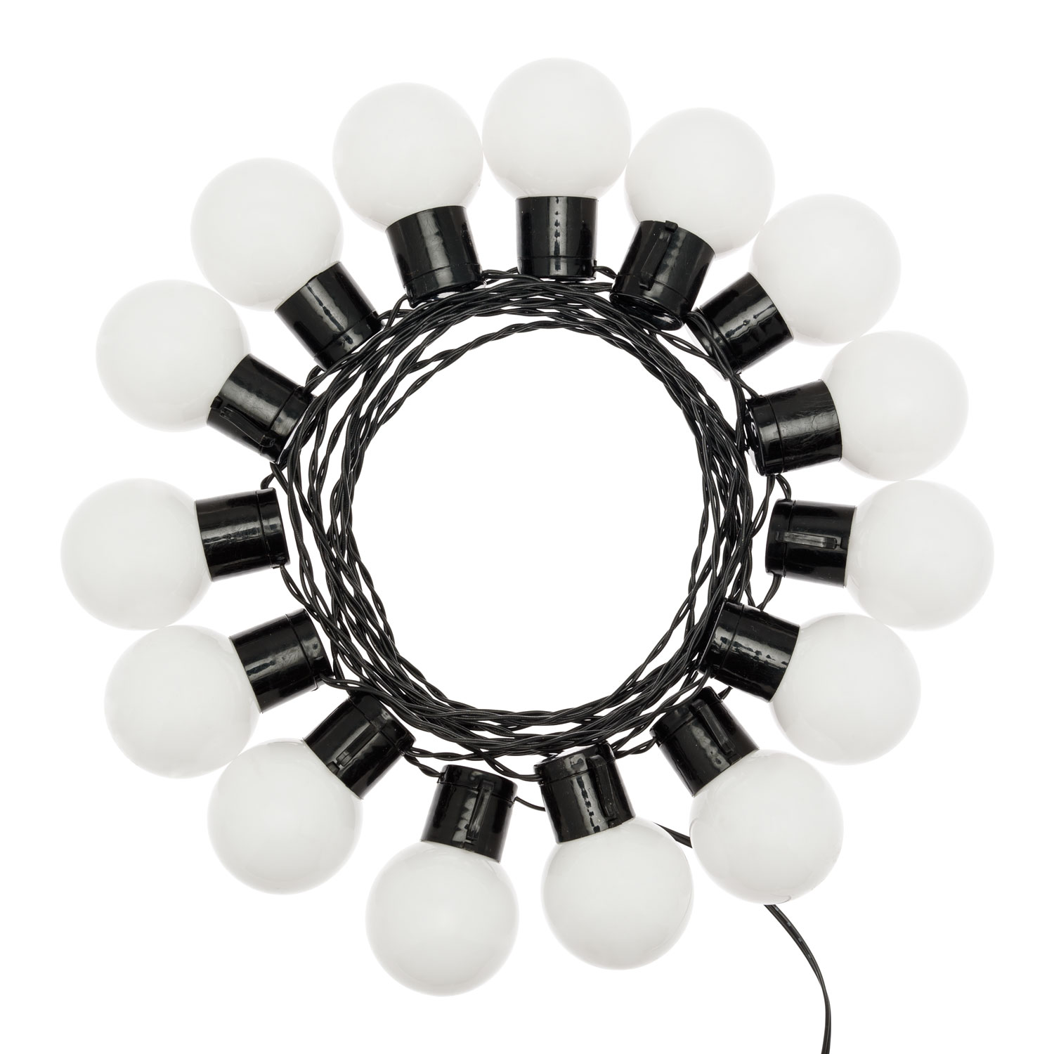 Guirnalda solar de 6 m, 15 bombillas blancas Ø 50 mm, led blanco cálido 7 Guirnalda solar de 6 m, 15 bombillas blancas Ø 50 mm, led blanco cálido 7