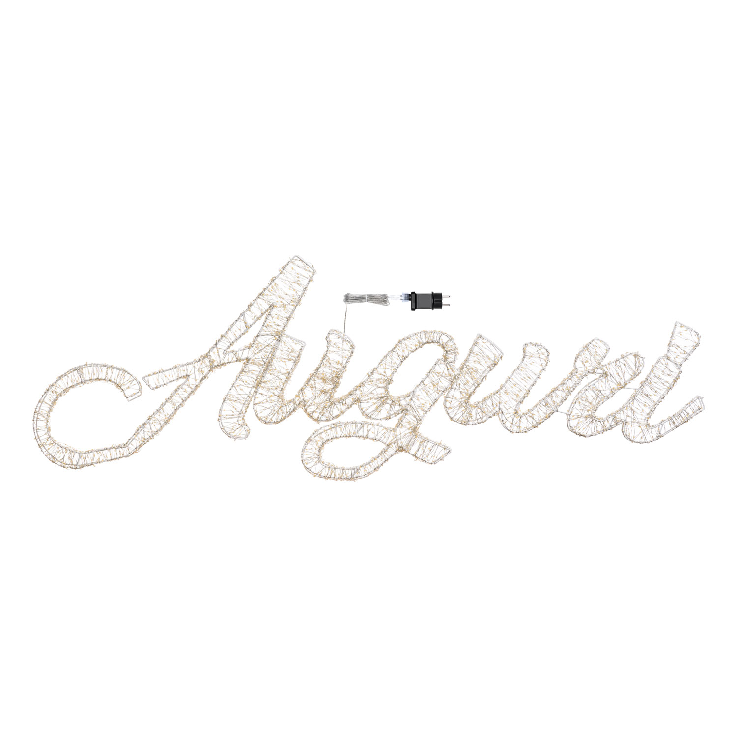 Écriture Auguri 3D Blanche, h 49 cm, 4000 Microled blanc chaud et froid 3 Écriture Auguri 3D Blanche, h 49 cm, 4000 Microled blanc chaud et froid 3