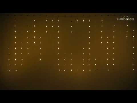 Lichtervorhang 3 x h 1 m, 300 Lichtperlen, Pixel LEDs warm- und kaltweiß farbwechselnd 2 Lichtervorhang 3 x h 1 m, 300 Lichtperlen, Pixel LEDs warm- und kaltweiß farbwechselnd 2