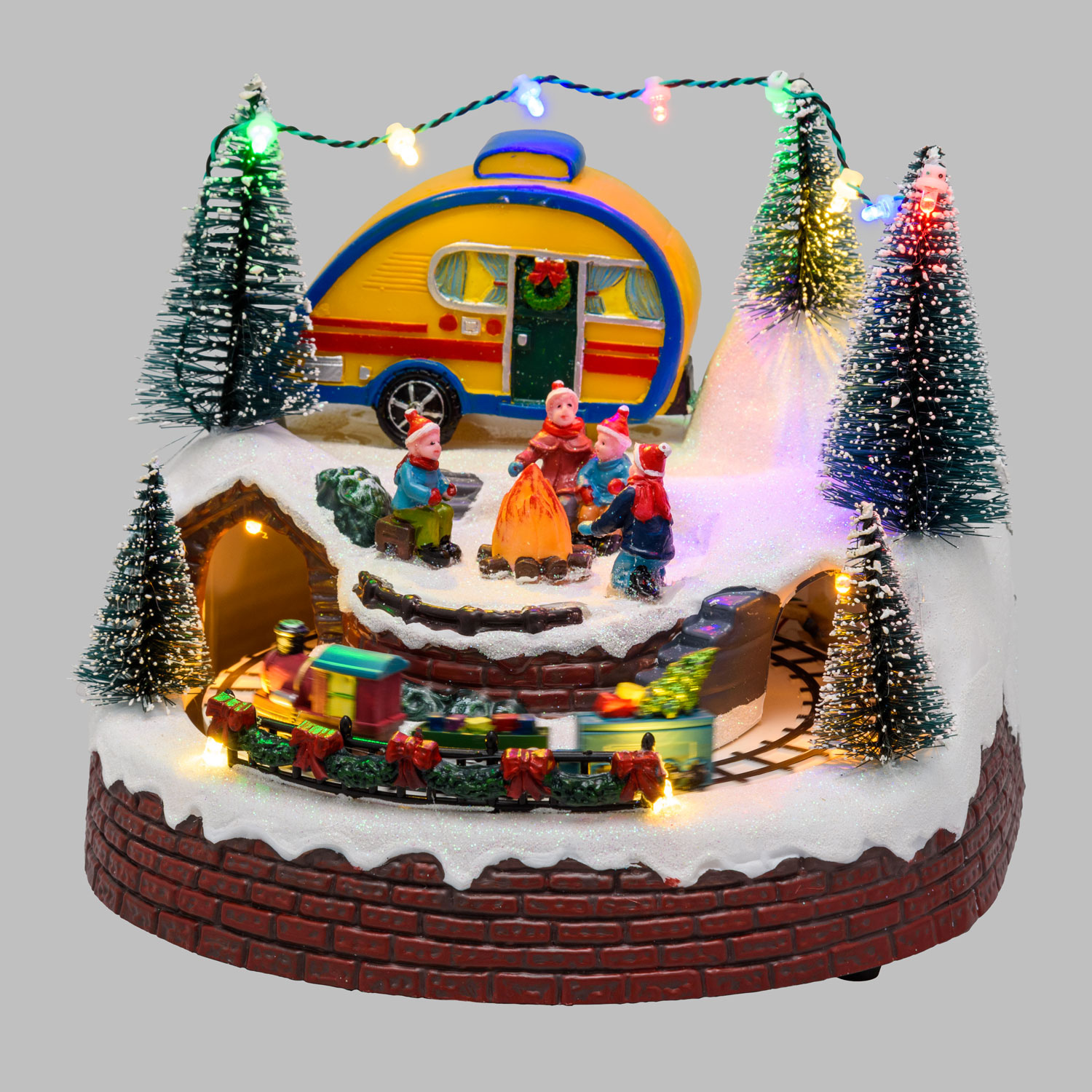 Weihnachtsdorf, Wohnwagen, Lagerfeuer und Spielzug, Weihnachtslieder 7 Weihnachtsdorf, Wohnwagen, Lagerfeuer und Spielzug, Weihnachtslieder 7