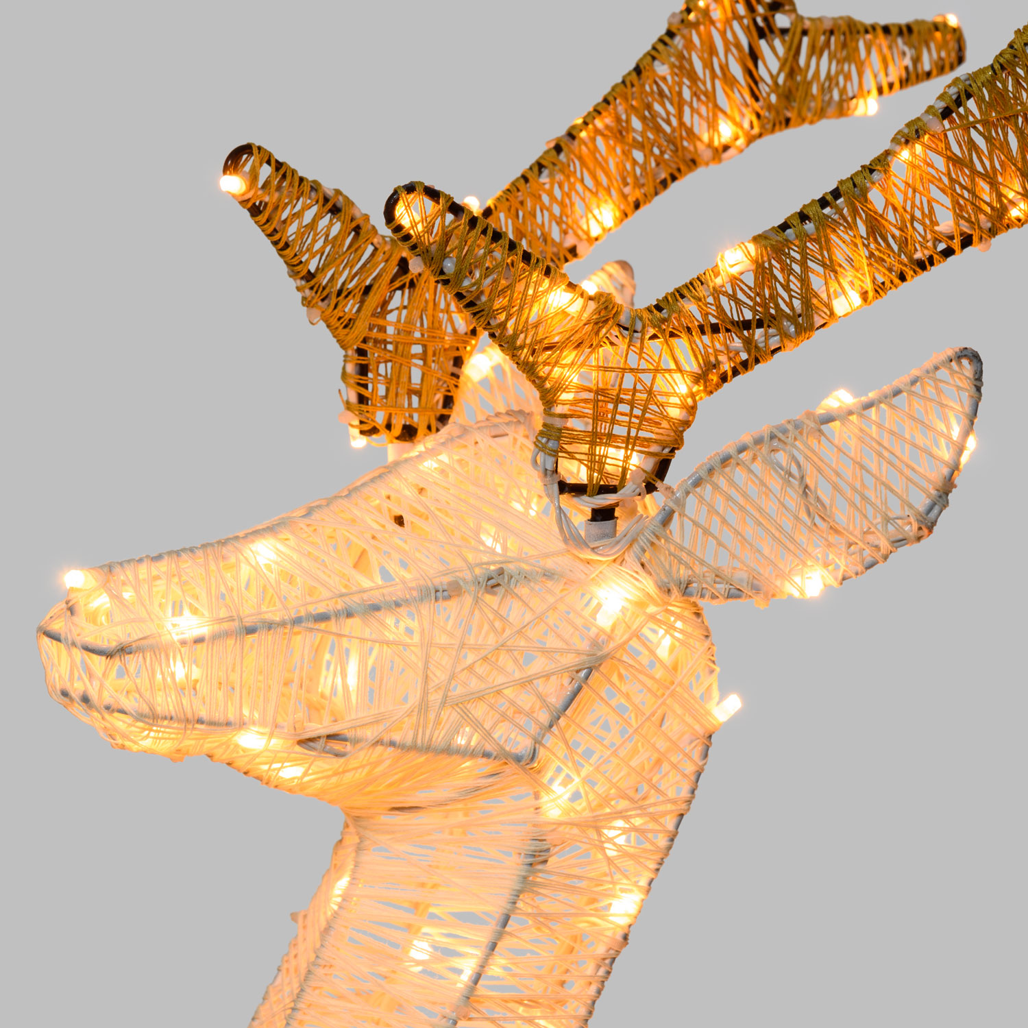 h 125 cm, Traditional Warm White Leds Raised Paw Reindeer 3 h 125 cm, Traditional Warm White Leds Raised Paw Reindeer 3