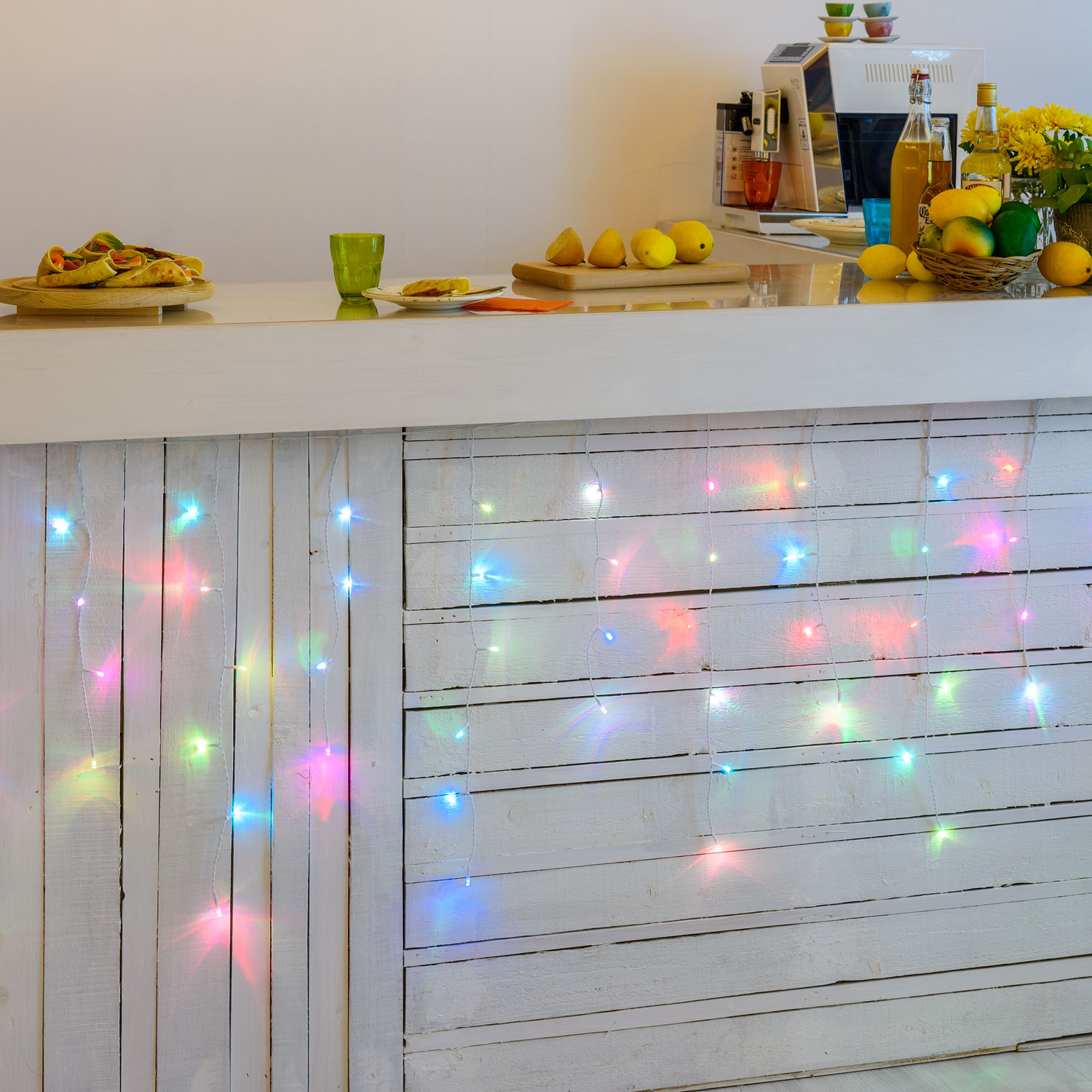 Eisregen-Lichterkette Crazy RGB 6 m x h 60 cm, 180 LEDs 3 Eisregen-Lichterkette Crazy RGB 6 m x h 60 cm, 180 LEDs 3