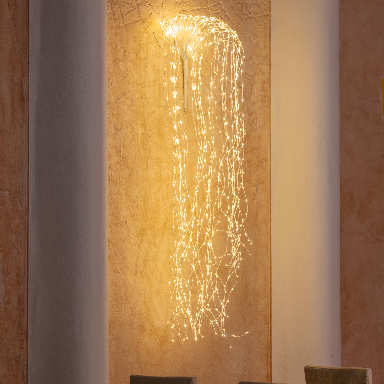 Ramo di salice bianco, 800 microled bianco caldo Ramo di salice bianco, 800 microled bianco caldo