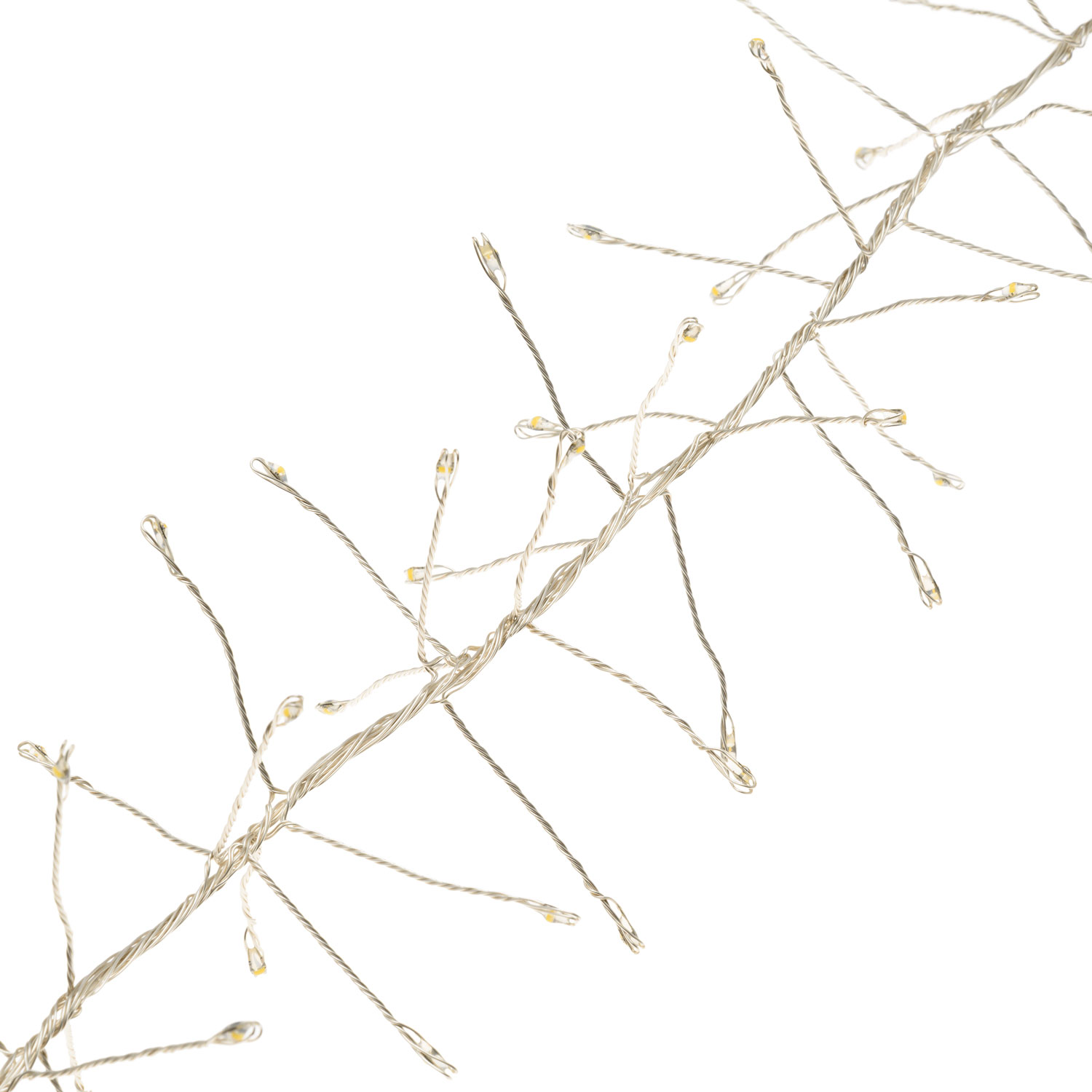Festone di Luce argento 20 m, 1600 microled bianco caldo e bianco freddo 2 Festone di Luce argento 20 m, 1600 microled bianco caldo e bianco freddo 2