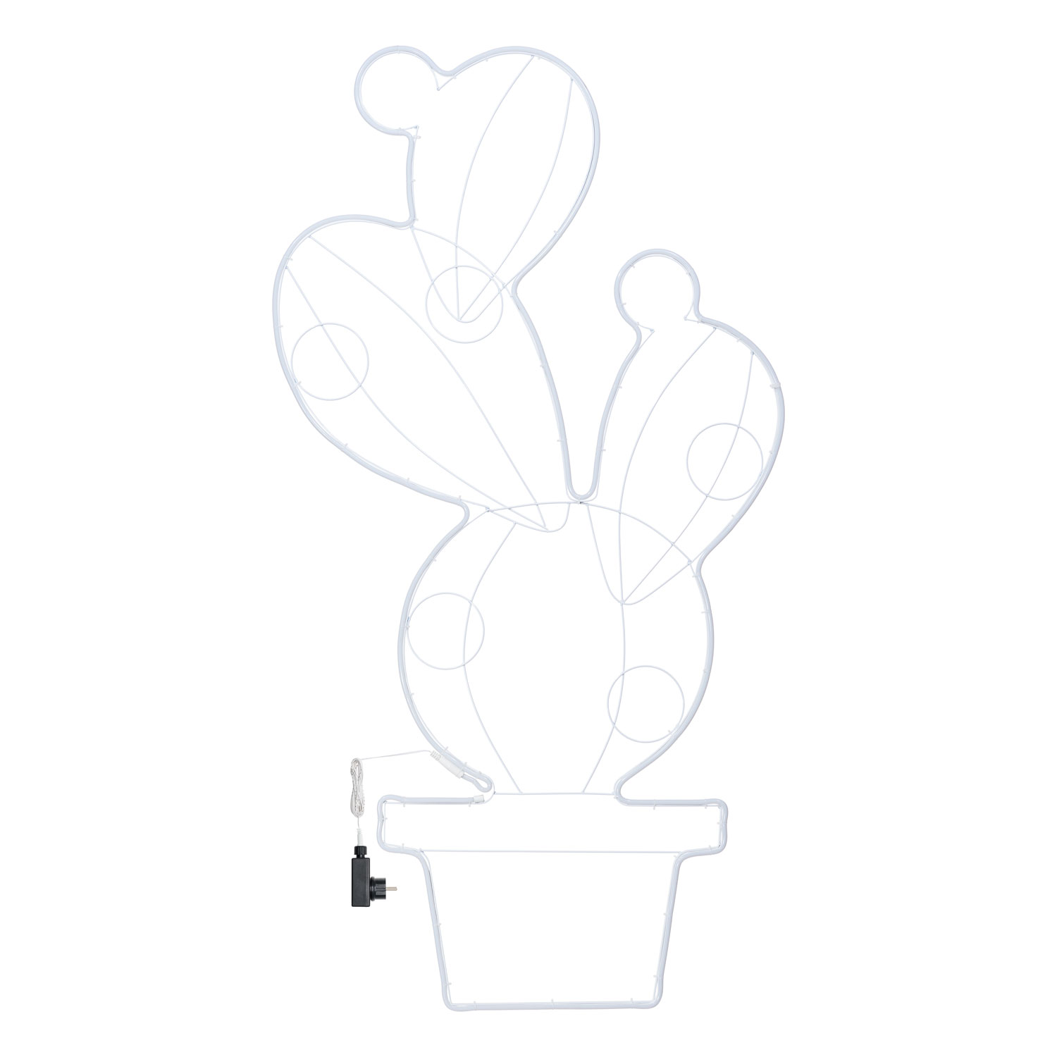 LED Lichtschlauch-Feigenkaktus mit Neon-Effekt h 156 cm 3 LED Lichtschlauch-Feigenkaktus mit Neon-Effekt h 156 cm 3