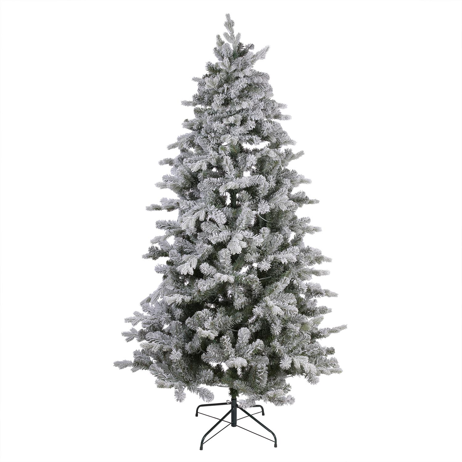 Schnee-Effekt Tannenbaum, 210 cm hoch, mit 500 integrierten LEDs in Warmweiß