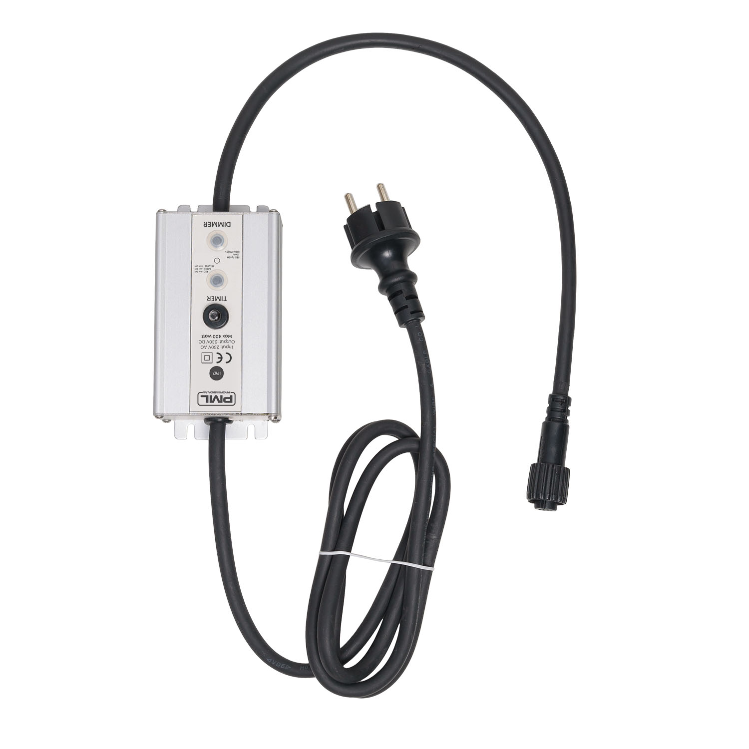 Dimmer und Timer für PML-Dekorationen IP67, max. 400 Watt, weißes Kabel Dimmer und Timer für PML-Dekorationen IP67, max. 400 Watt, weißes Kabel