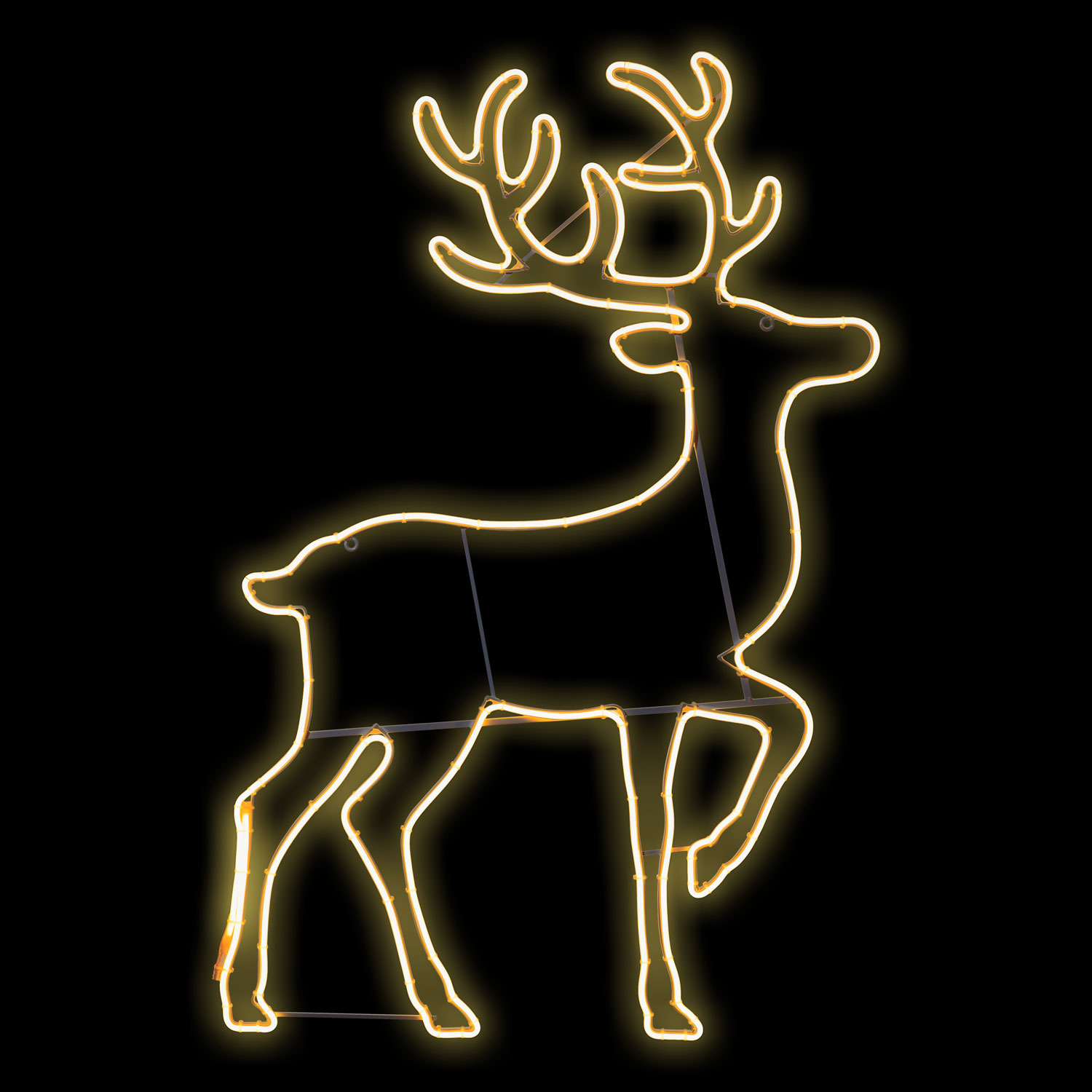 Renne effet néon, h 140 cm, led blanc chaud 2 Renne effet néon, h 140 cm, led blanc chaud 2