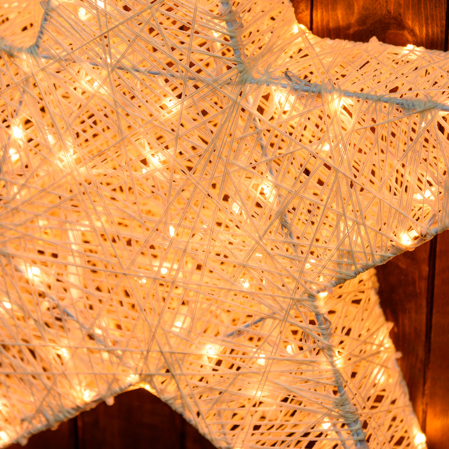 3D Light Cream & Brown Stern mit Erdspieß h 55 cm, LEDs Extra Warmweiß 2 3D Light Cream & Brown Stern mit Erdspieß h 55 cm, LEDs Extra Warmweiß 2