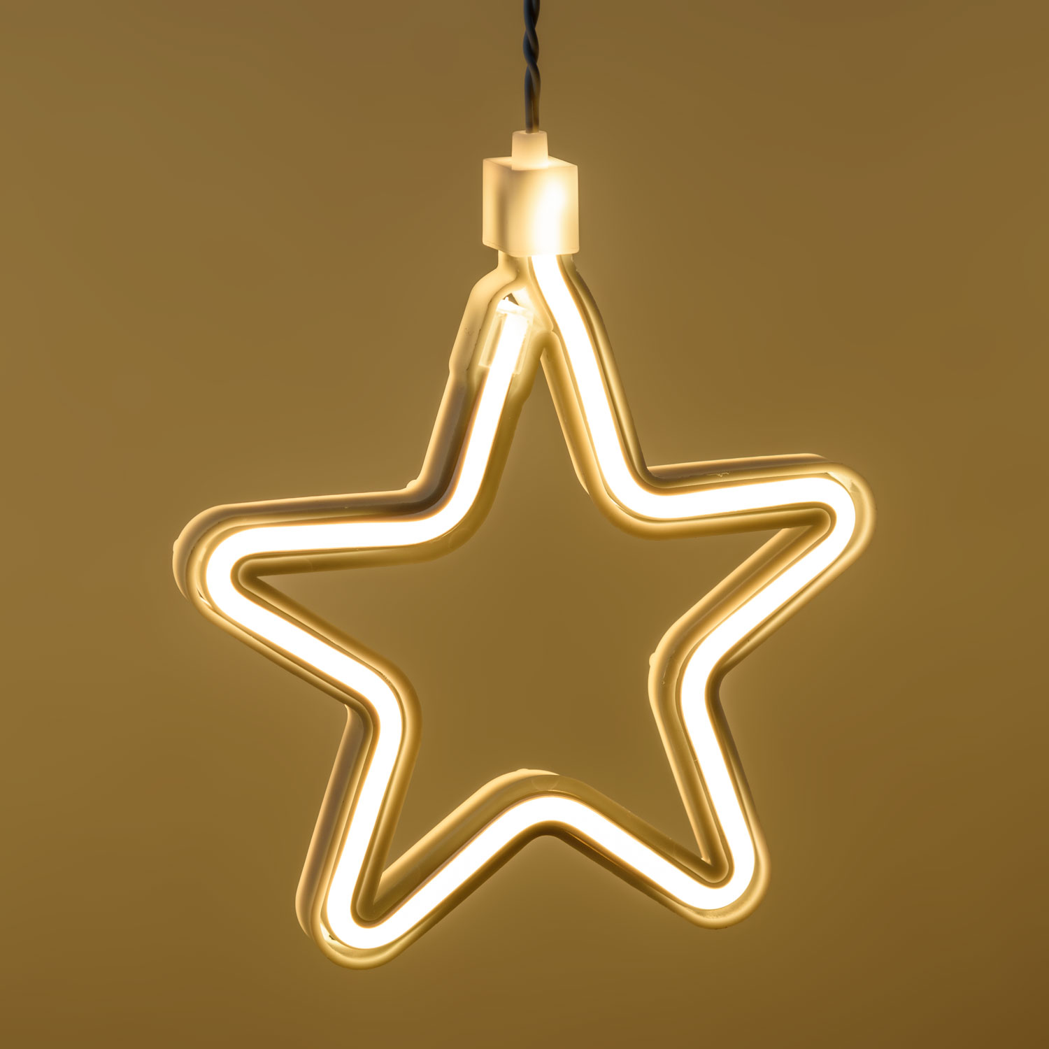 Eisregen Cluster Lichterkette mit Neon-Sternen warmweiß und 240 MiniLEDs kaltweiß, 3,6 x h 0,7 m 3 Eisregen Cluster Lichterkette mit Neon-Sternen warmweiß und 240 MiniLEDs kaltweiß, 3,6 x h 0,7 m 3