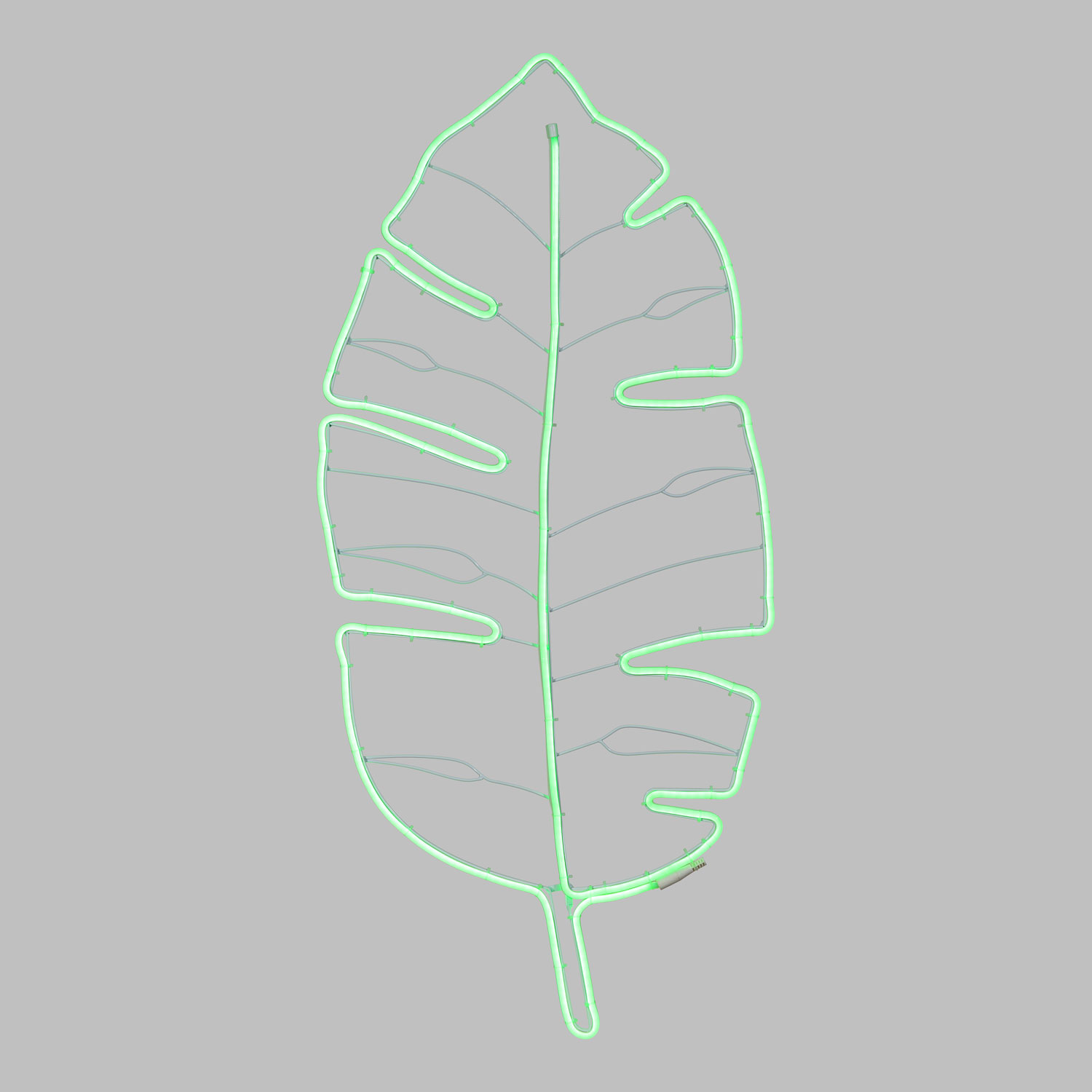 Lampe Feuille tropicale en tube lumineux effet néon, 114 cm, 528 led vert 2 Lampe Feuille tropicale en tube lumineux effet néon, 114 cm, 528 led vert 2