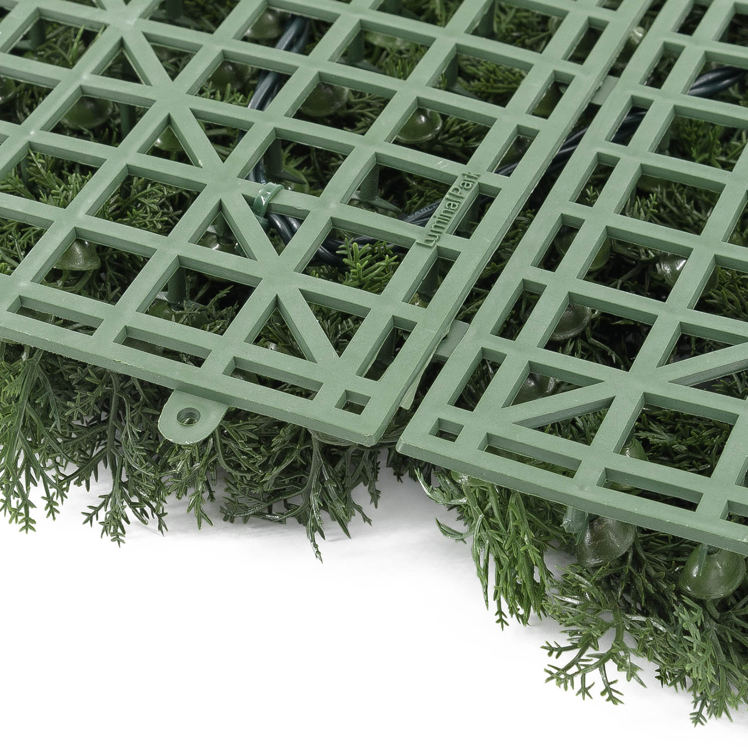 Panneau de Lichen artificiel vert forêt Green Wall Light, 16 Maxiled Dual Color blanc chaud 9