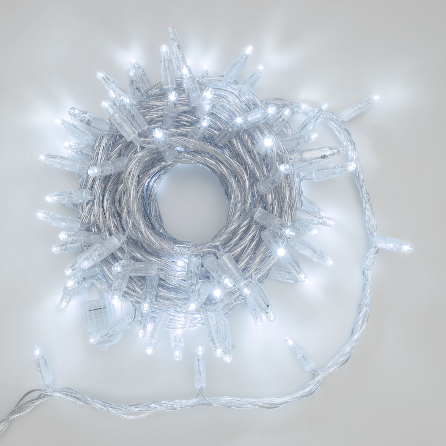 Lichterkette 10 m, 96 Maxi LEDs kaltweiß, transparentes Kabel, erweiterbar 3 Lichterkette 10 m, 96 Maxi LEDs kaltweiß, transparentes Kabel, erweiterbar 3