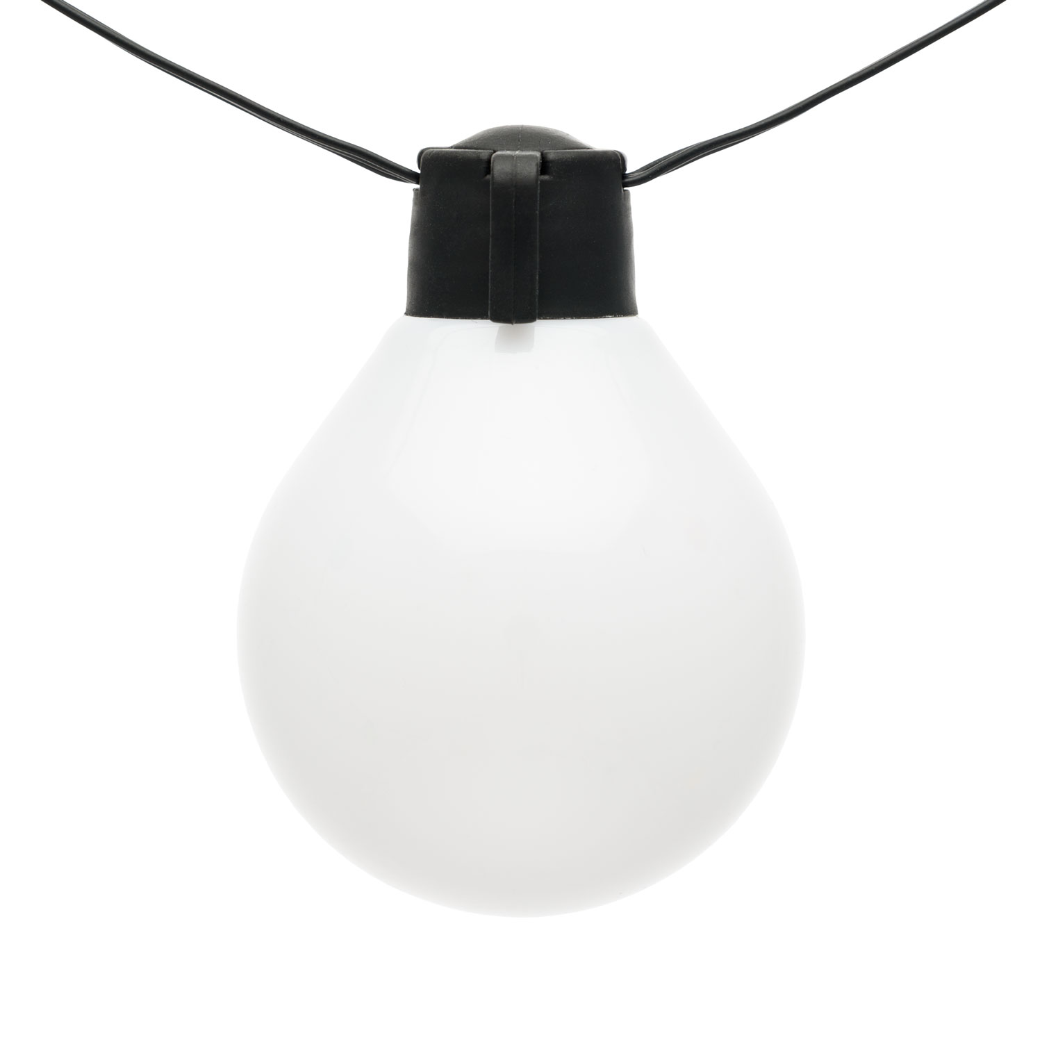 Guirnalda 10 m con cable iluminado, 25 bombillas blancas, led blanco cálido, cable negro 5 Guirnalda 10 m con cable iluminado, 25 bombillas blancas, led blanco cálido, cable negro 5