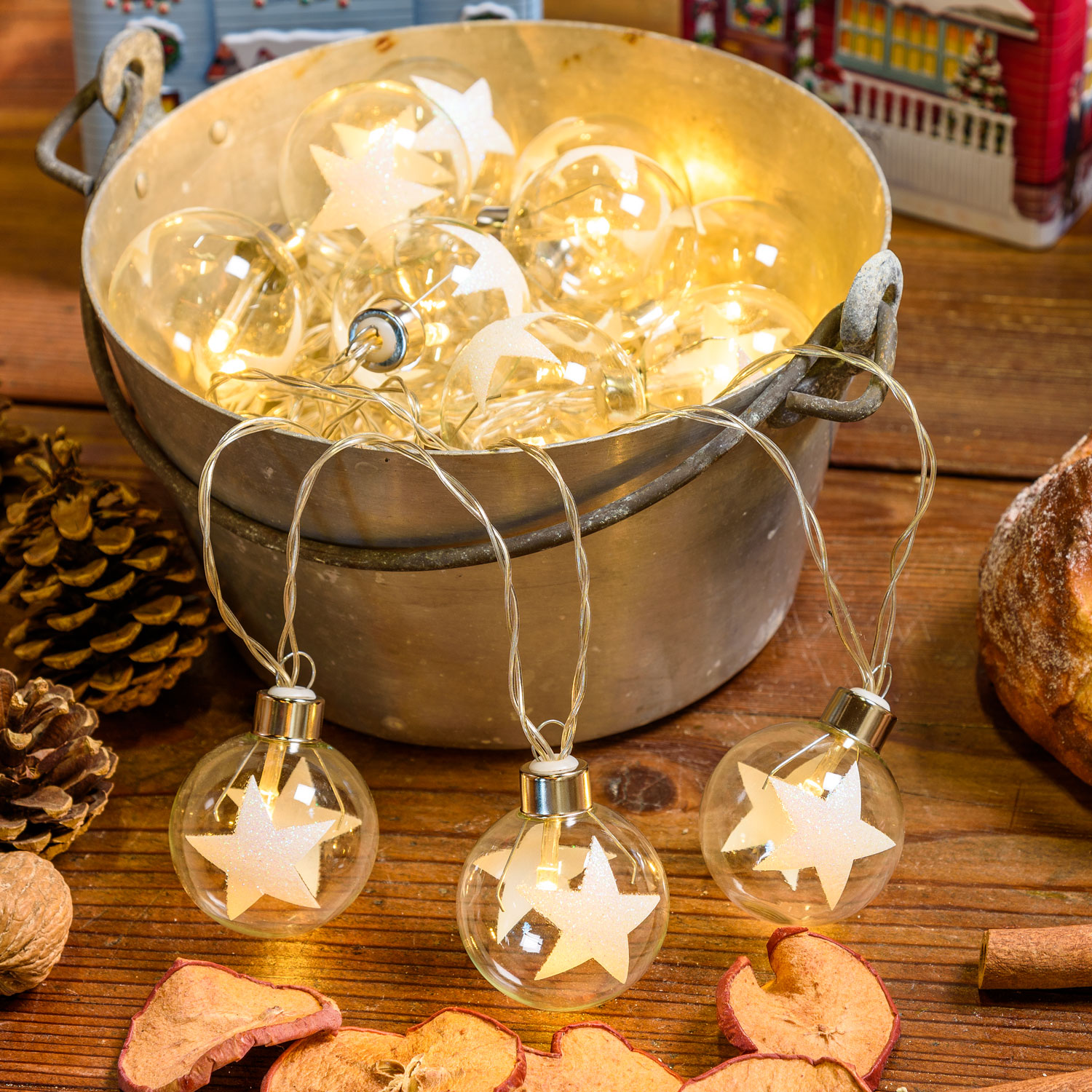 Guirnalda Led con bombillas estrellas 6,5m 7 Guirnalda Led con bombillas estrellas 6,5m 7