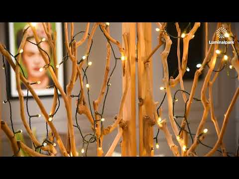 Lichterkette 100 m, 1000 Convex LEDs, kalt- und warmweiß 2 Lichterkette 100 m, 1000 Convex LEDs, kalt- und warmweiß 2