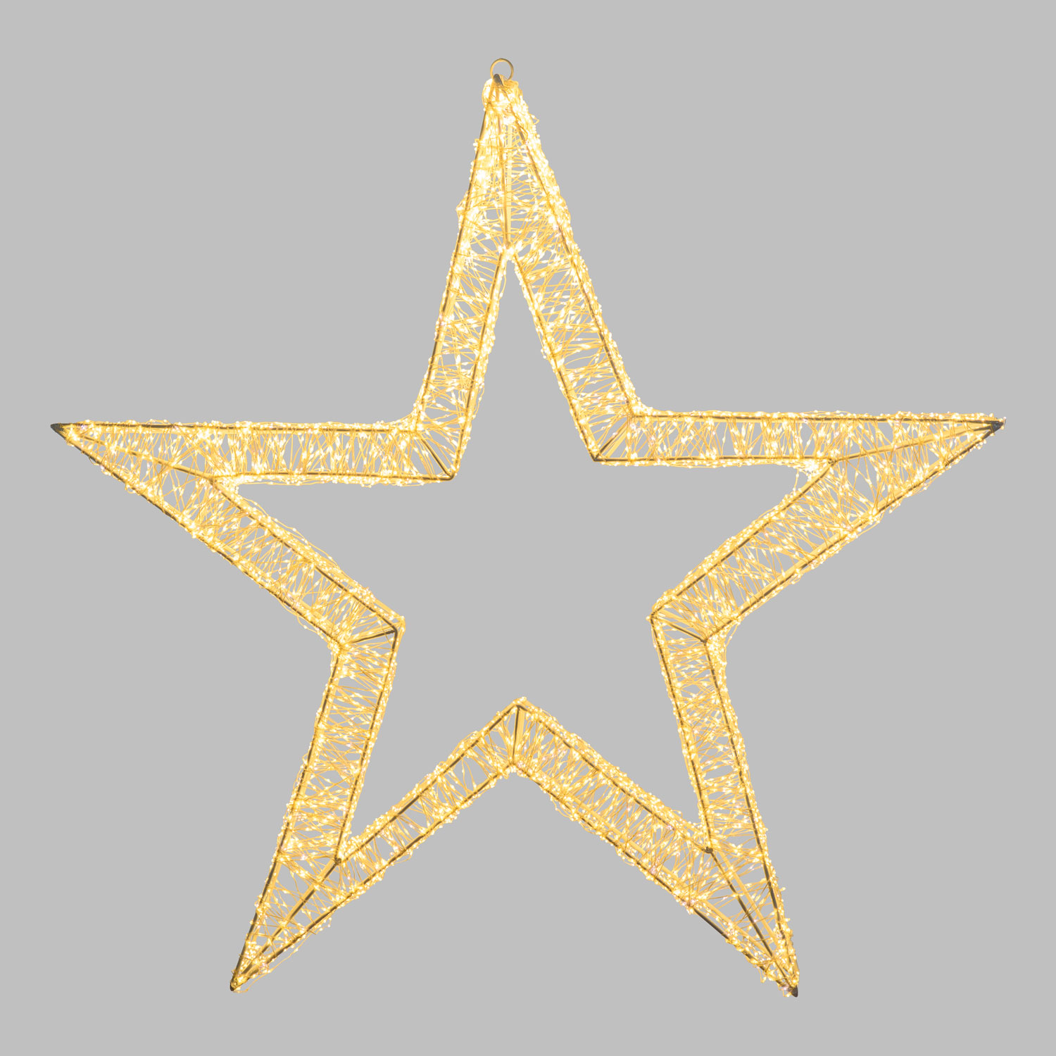 Stern Weiß 3D Ø 110 cm, 7000 Micro LED mit hoher Dichte Warmweiß und Kaltweiß 6 Stern Weiß 3D Ø 110 cm, 7000 Micro LED mit hoher Dichte Warmweiß und Kaltweiß 6